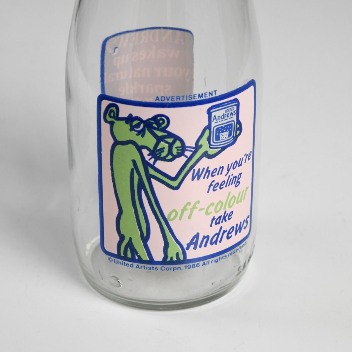 Vintage Advertising Milk Bottle Andrews Salt
