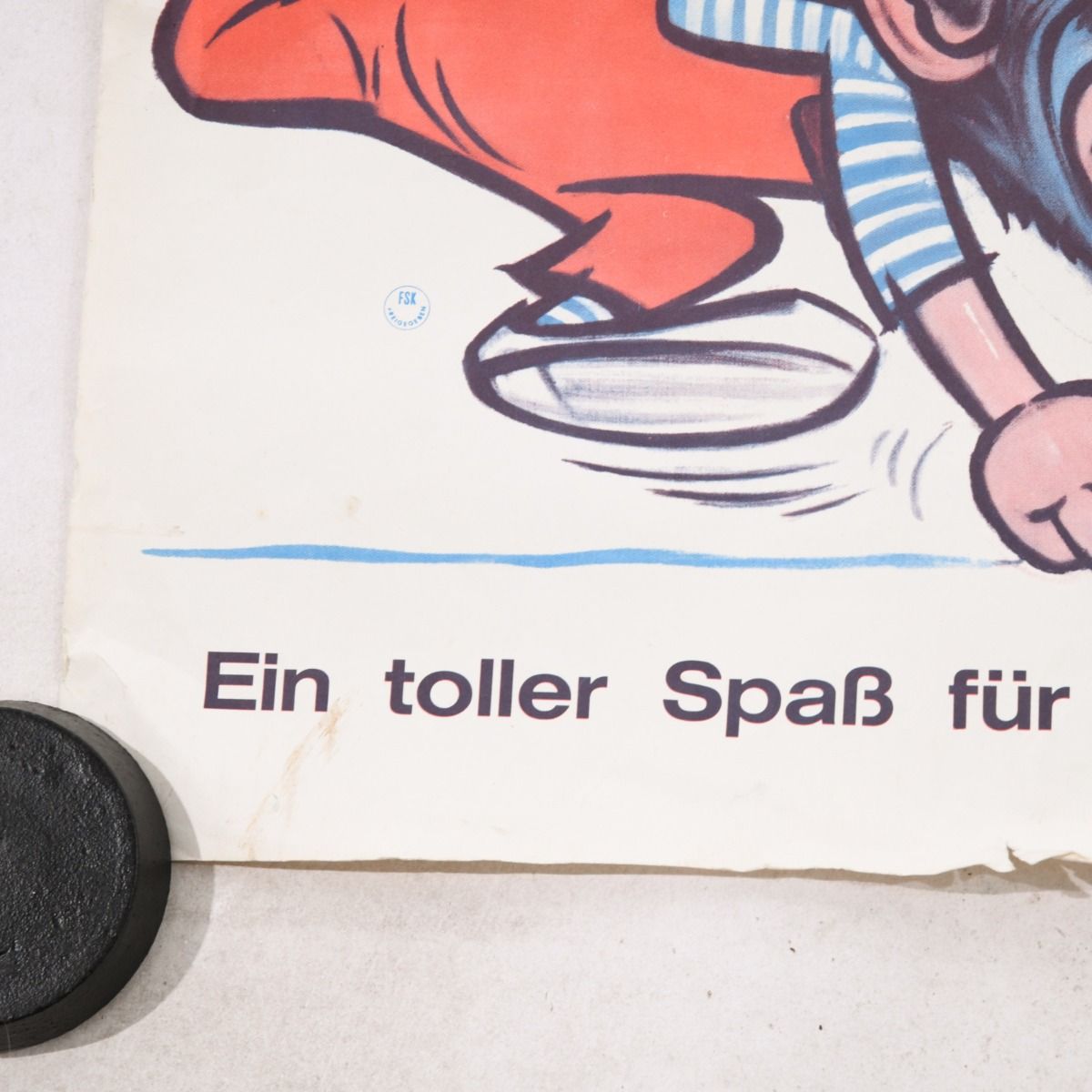 Laurel & Hardy Original 1960s German Movie Poster (Dick und Doof Hinter Schloss und Riegel)