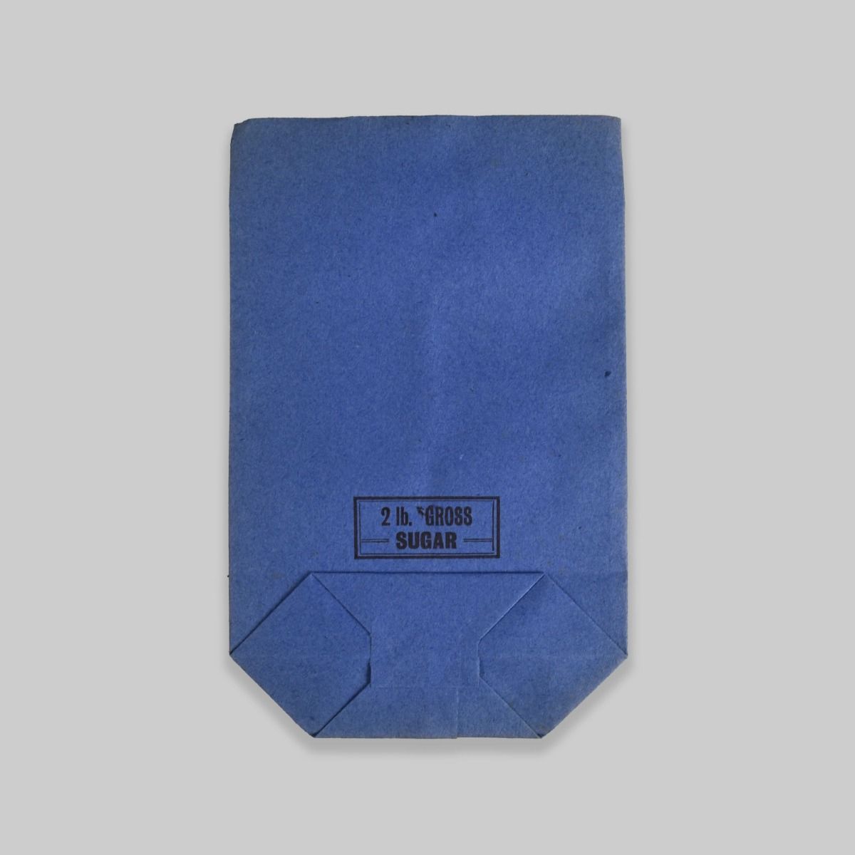 Vintage 1940s Blue Paper Sugar Bag