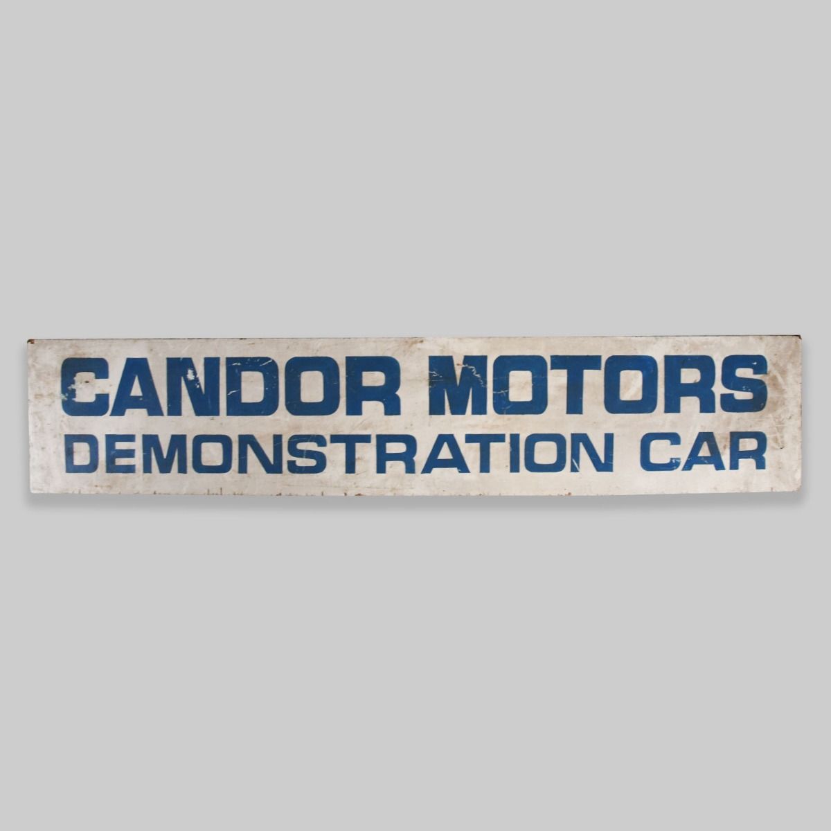 Ford Candor Motors Demonstration Car Wooden Sign