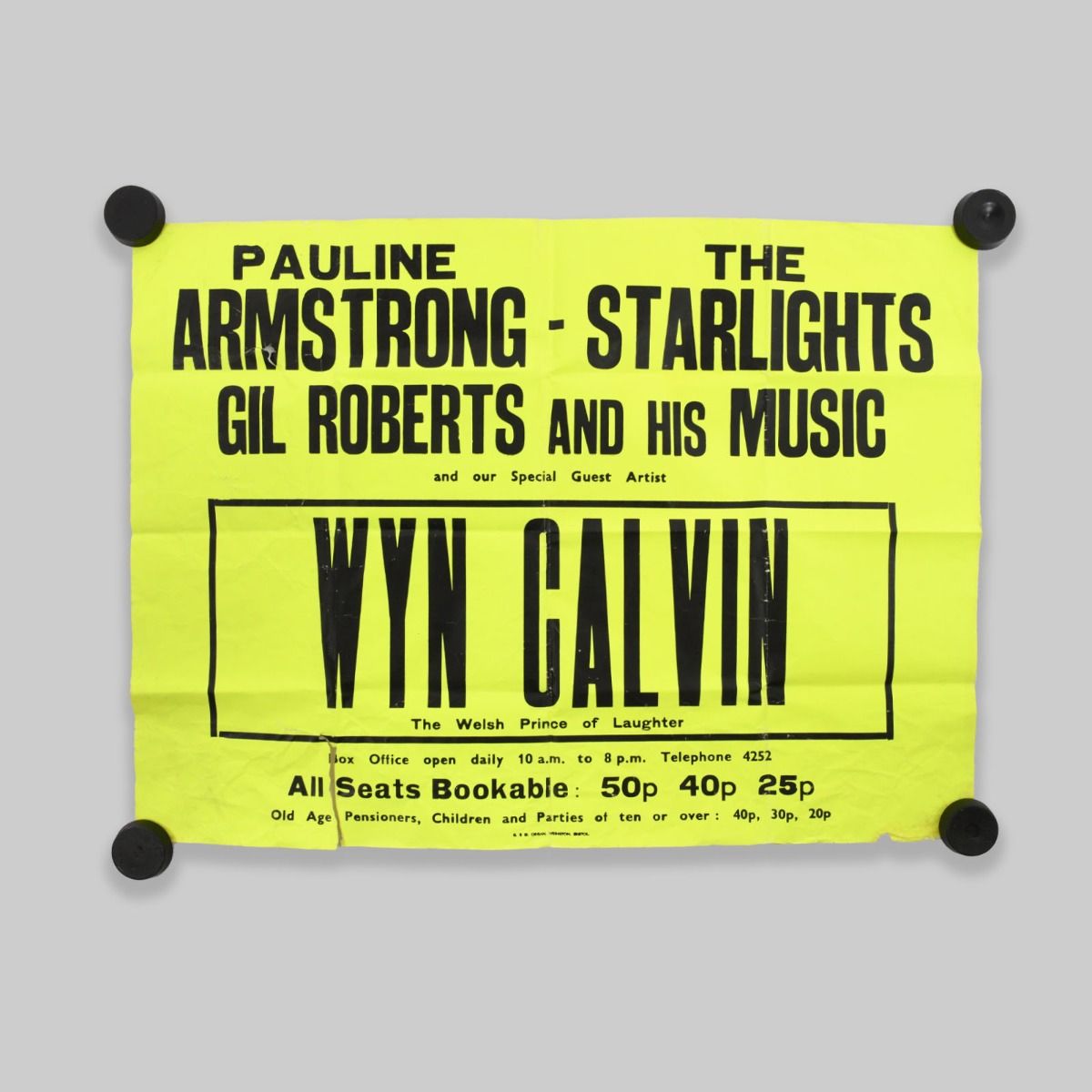 Wyn Calvin Original 1960s Event Poster