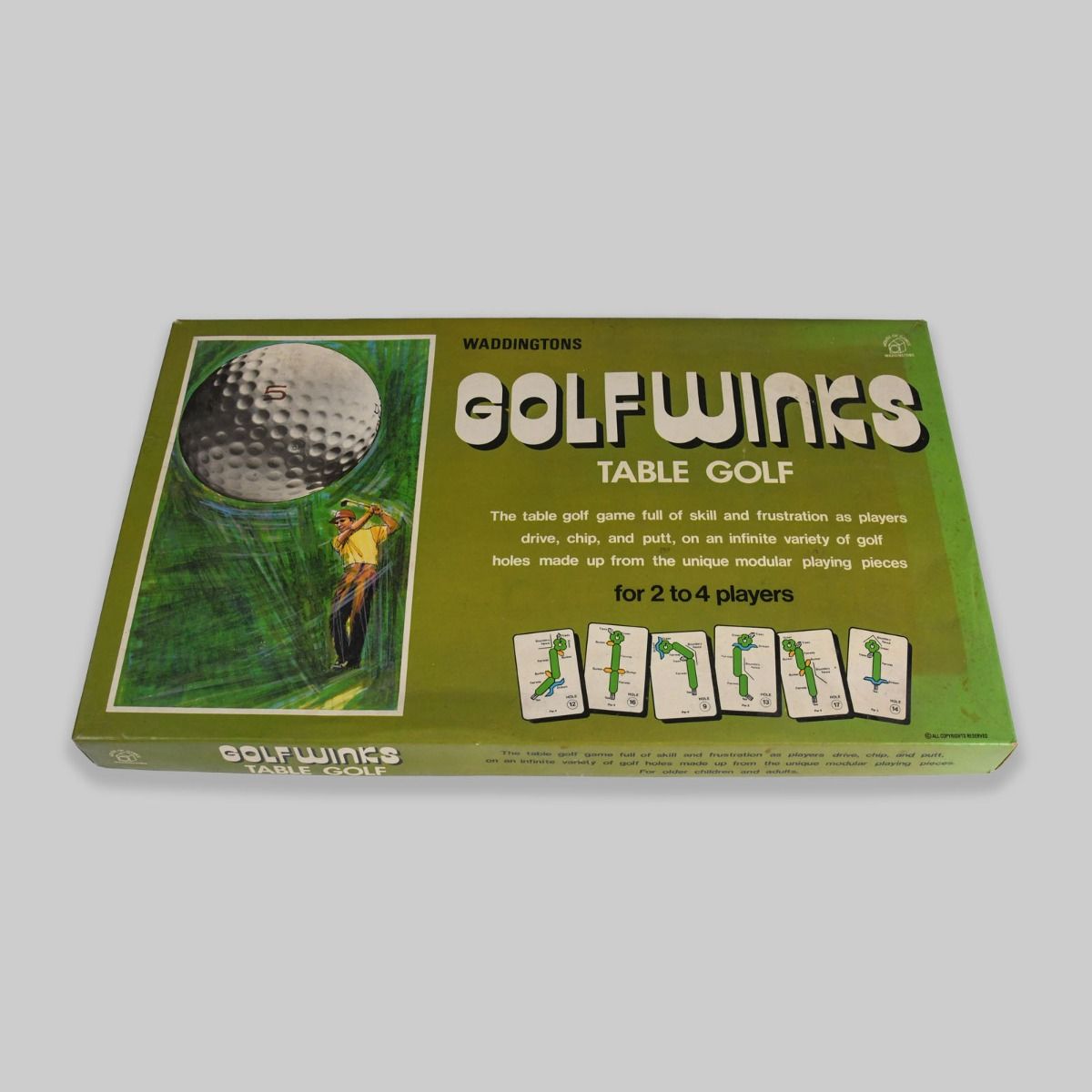 'Waddington's Golf Winks Table Golf' 1973 Board Game