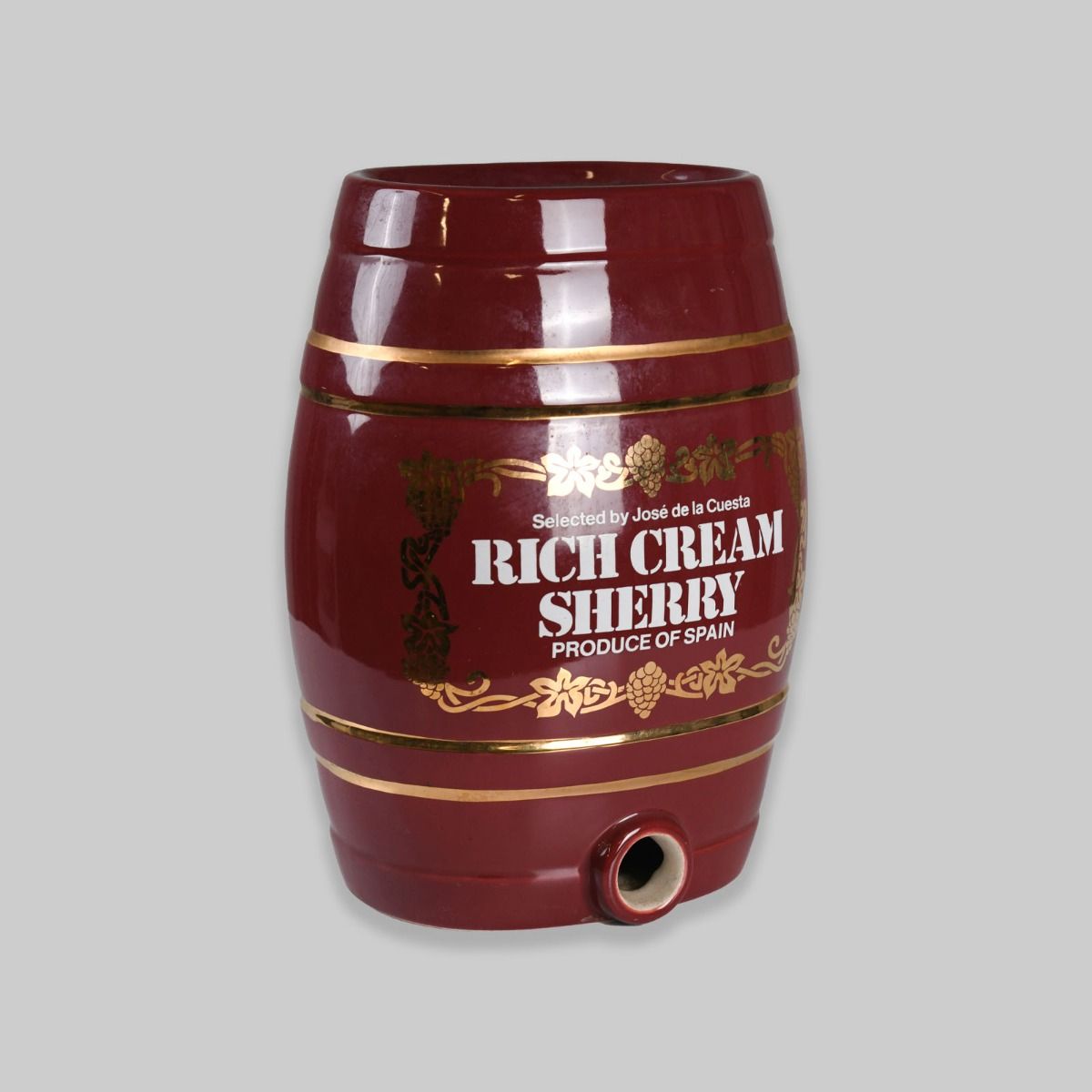 Vintage Royal Norfolk Jose de la Cuesta Rich Cream Sherry Barrel