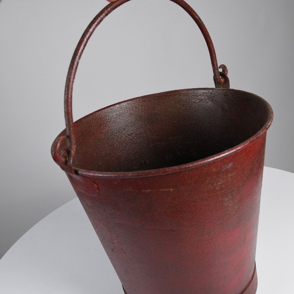 Vintage Mid-Century Metal Fire Bucket