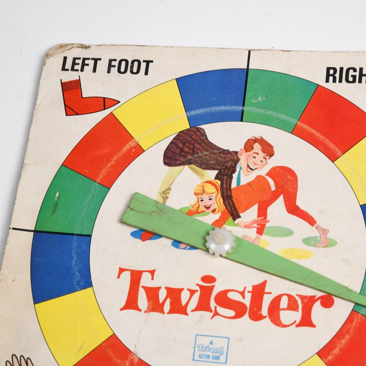 Vintage 1960s Milton Bradley 'Twister' Spinner Board