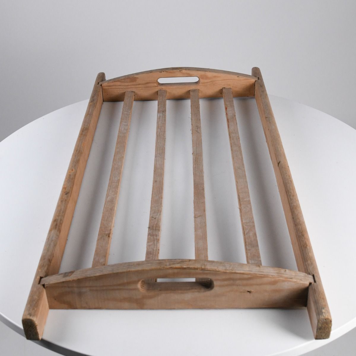 Vintage Wooden Tray Rack