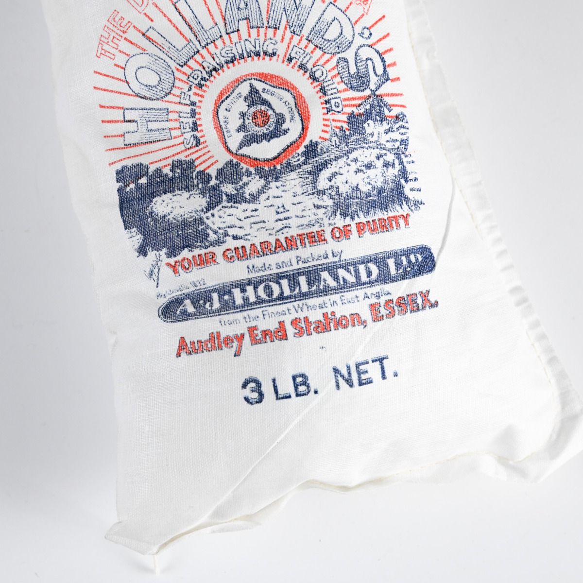 Vintage Mid Century Holland's Self Raising Flour Bag