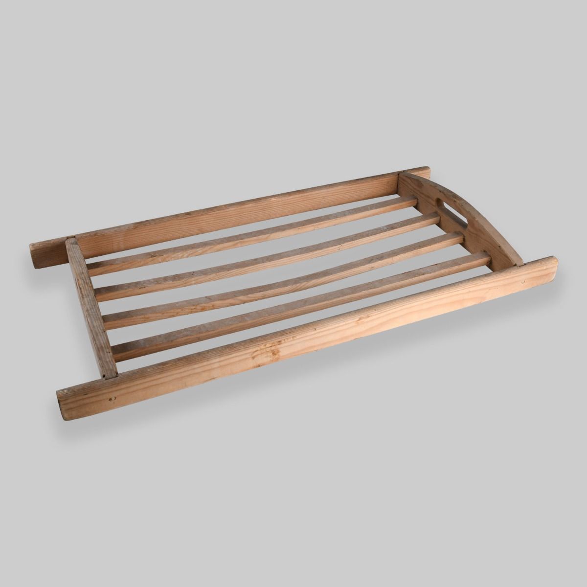 Vintage Wooden Tray Rack
