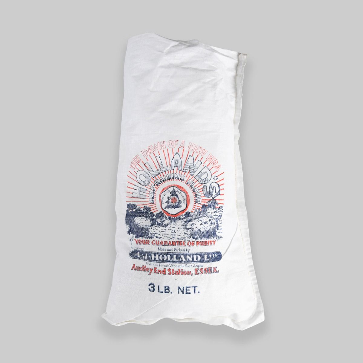 Vintage Mid Century Holland's Self Raising Flour Bag