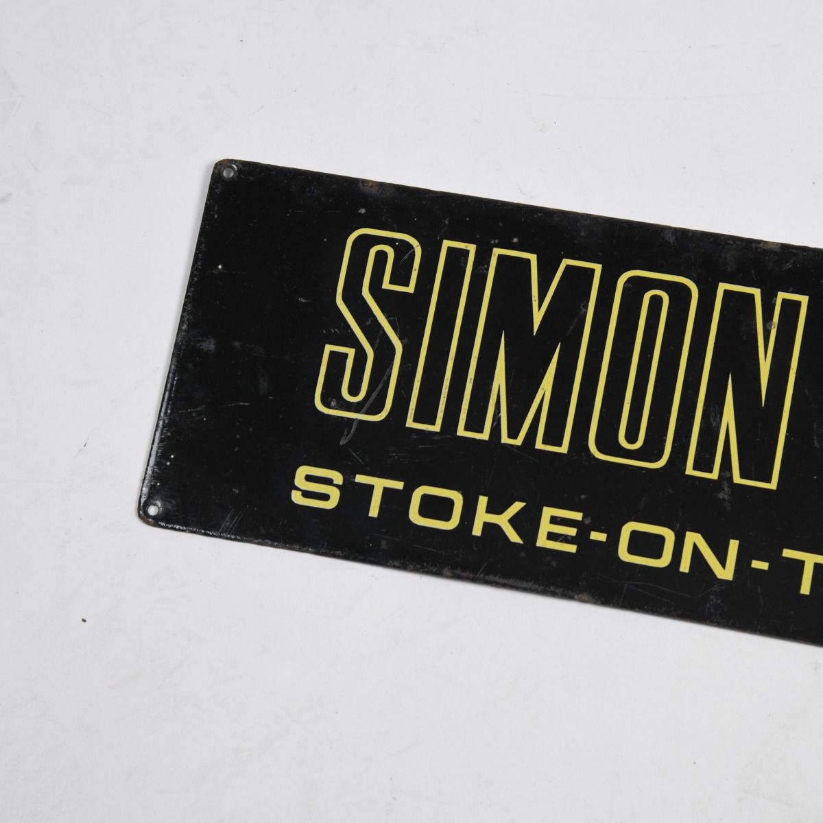 Vintage 1970s 'Simon-Hartley' Metal Company Sign