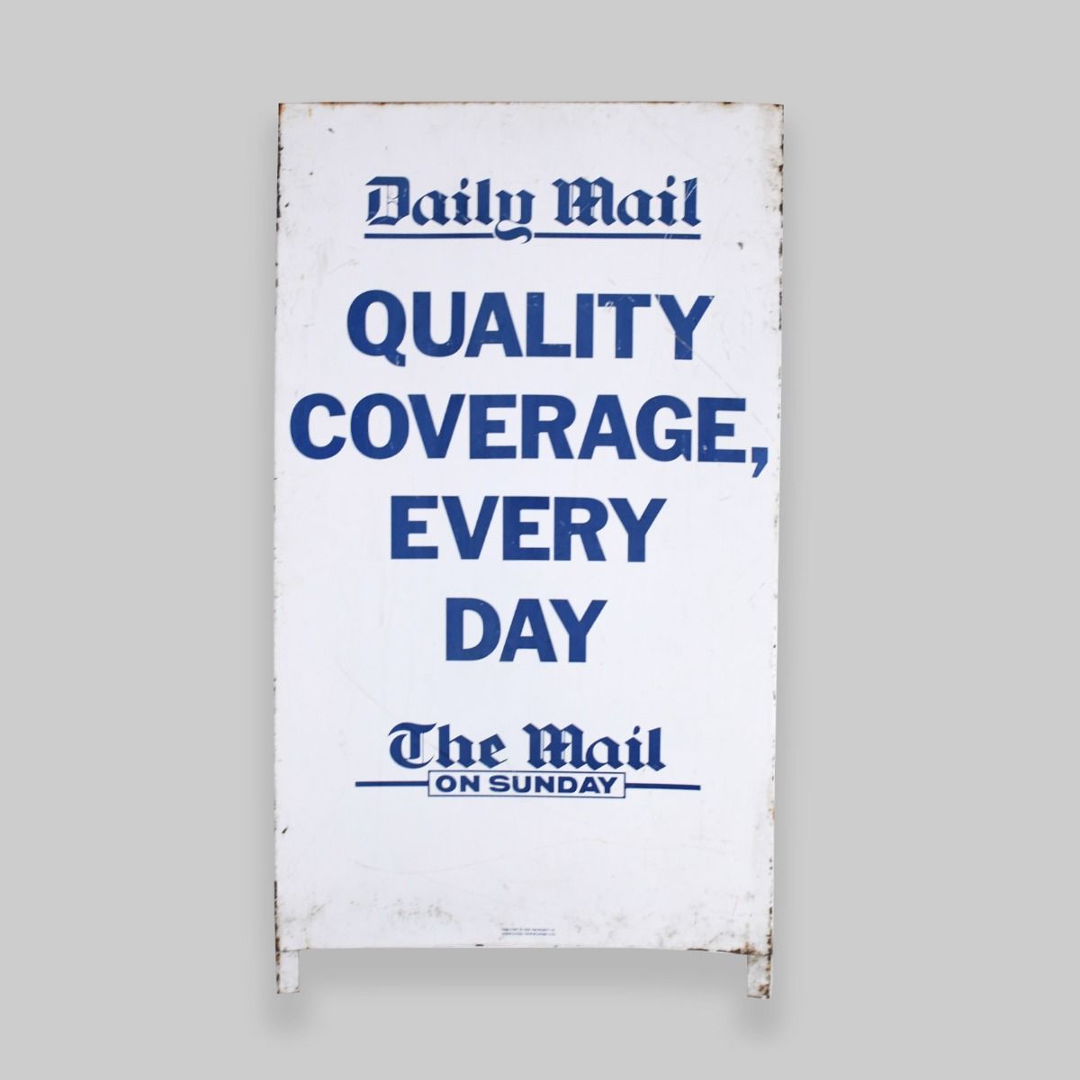 Vintage Daily Mail Newspaper Advertising Board