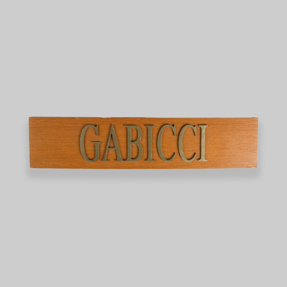 Vintage Wooden Gabicci Sign
