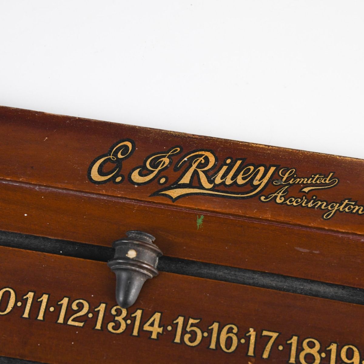 Vintage E J Riley Mahogany Snooker Score Board