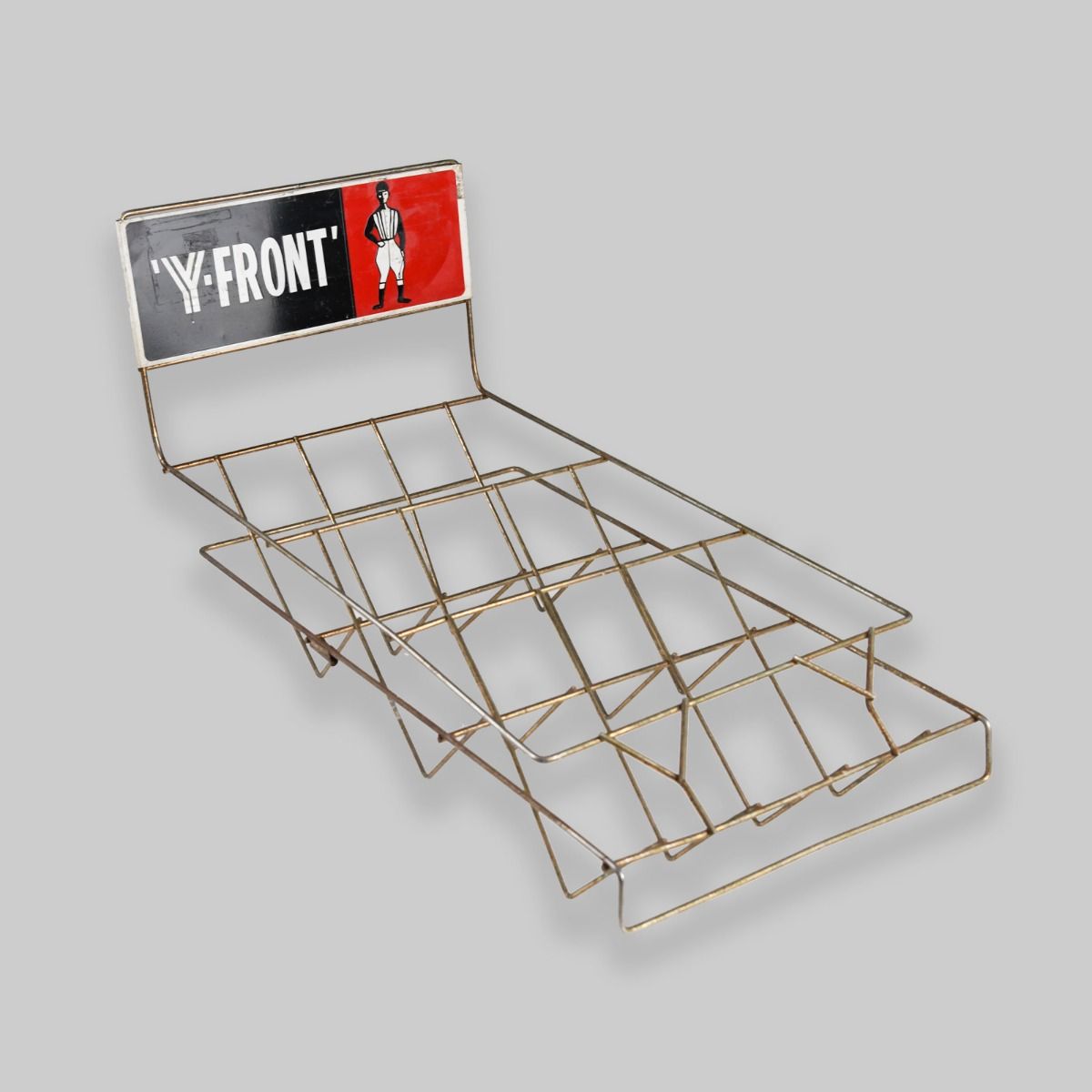 Vintage 'Y-Front' Metal Wire Rack Shop Display