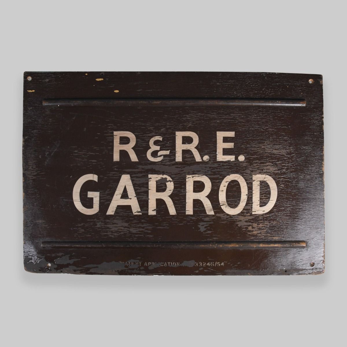 Vintage R&R.E. Wooden Sign
