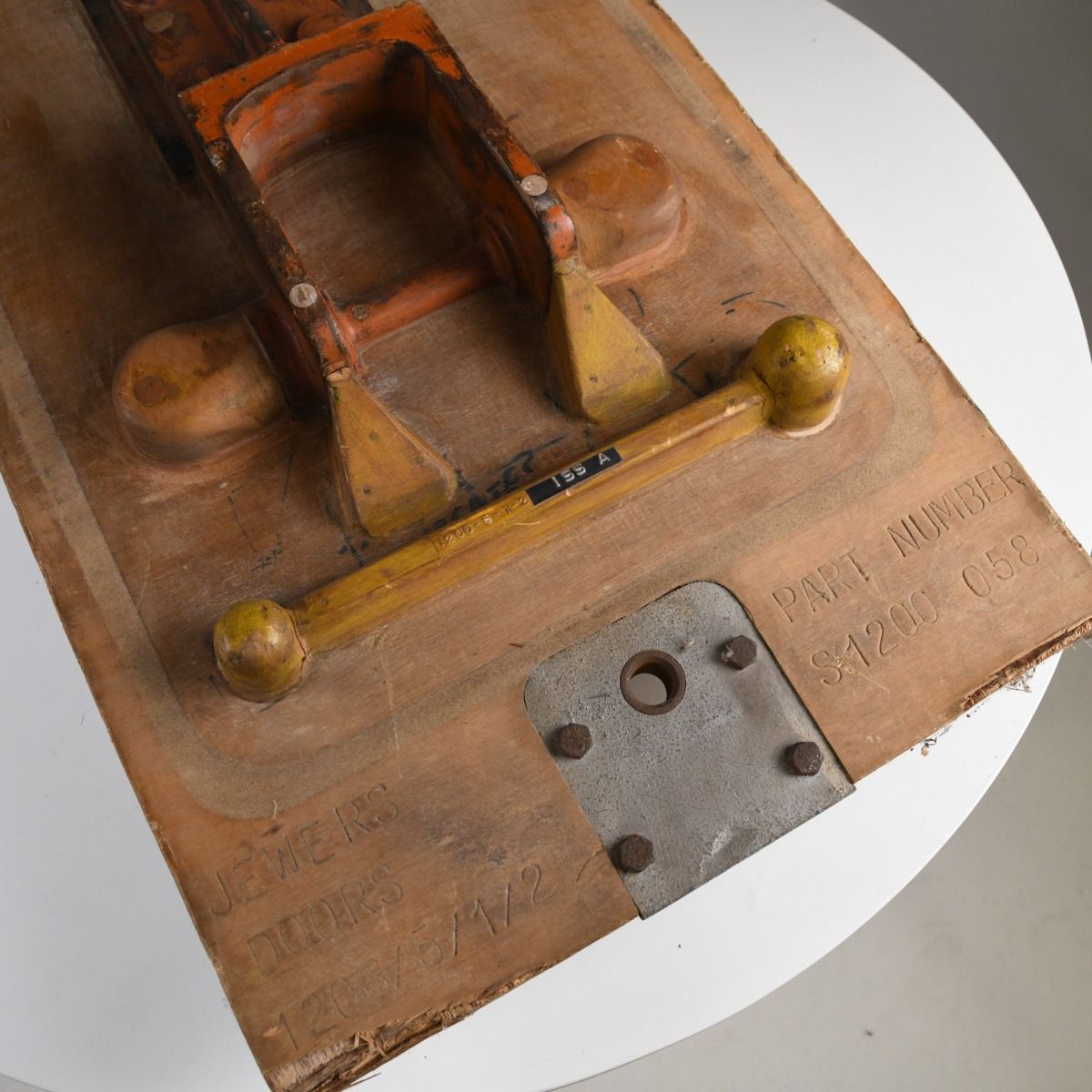 Vintage Industrial Wooden Mould Display Piece