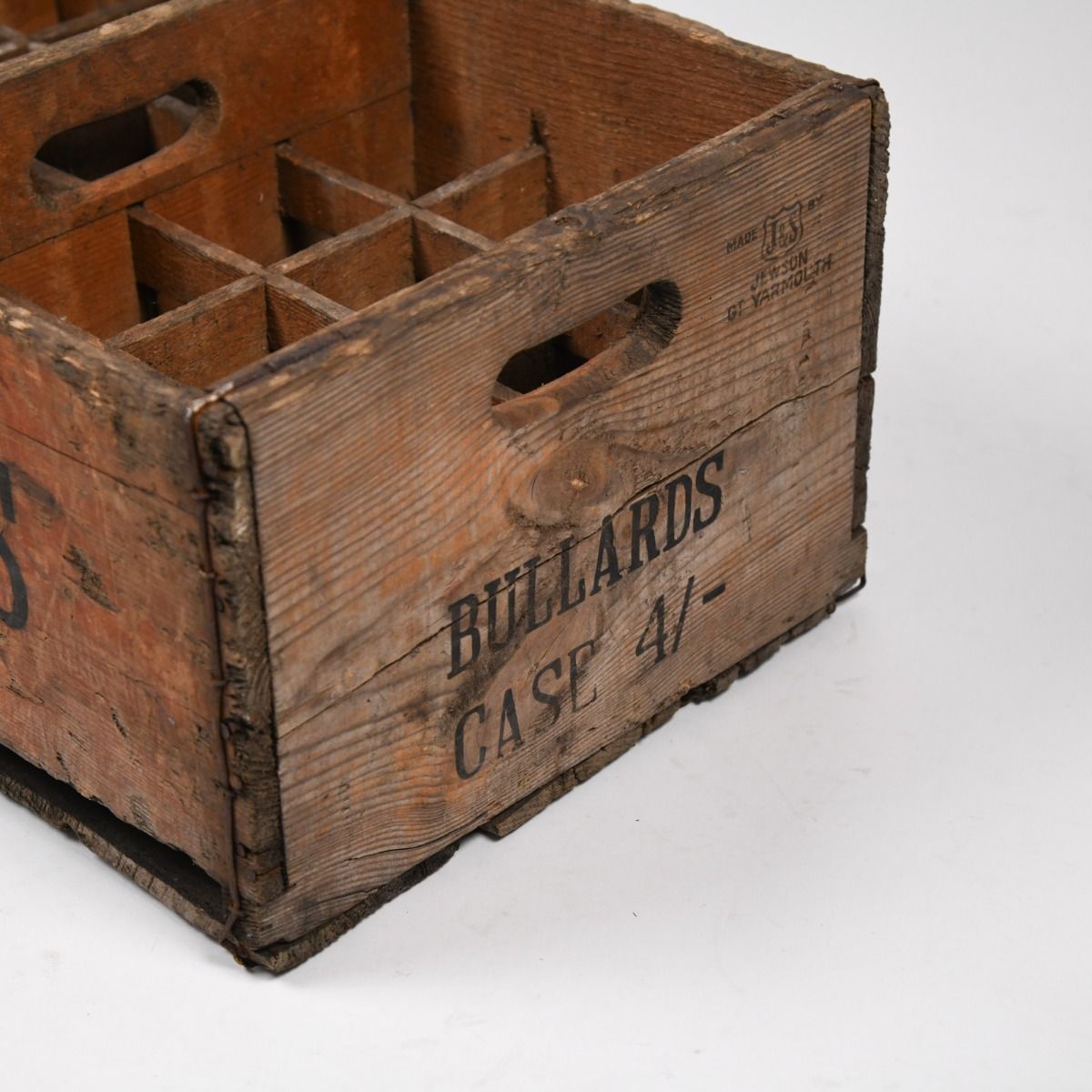 Vintage Bullards Wooden Beer Bottle Crate