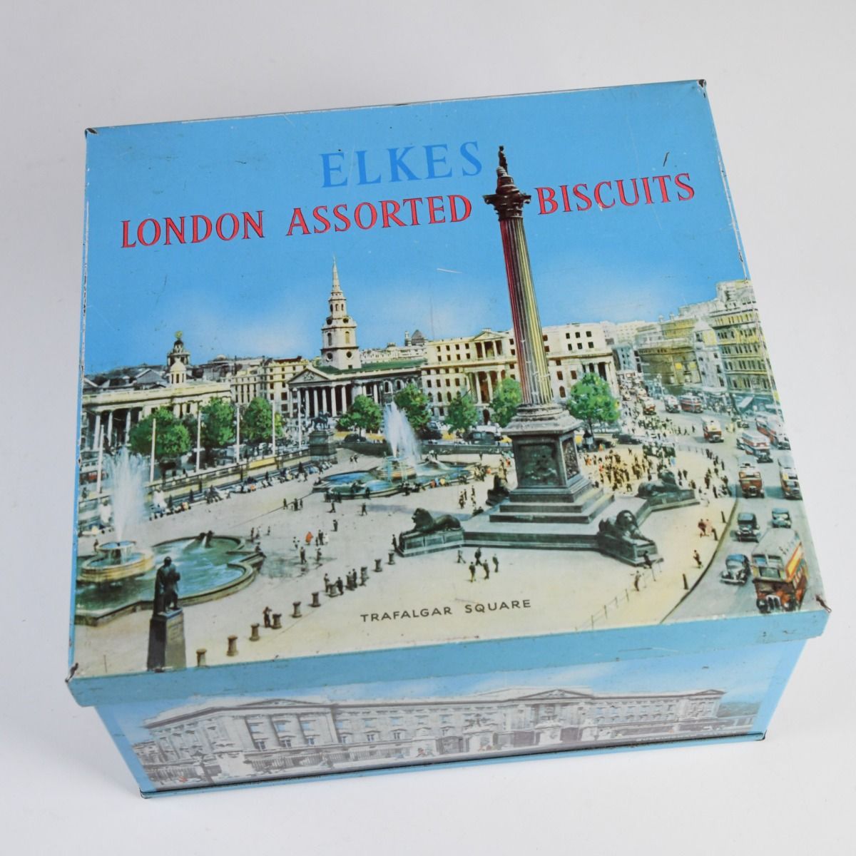 Vintage Elkes London Assorted Biscuits Tin