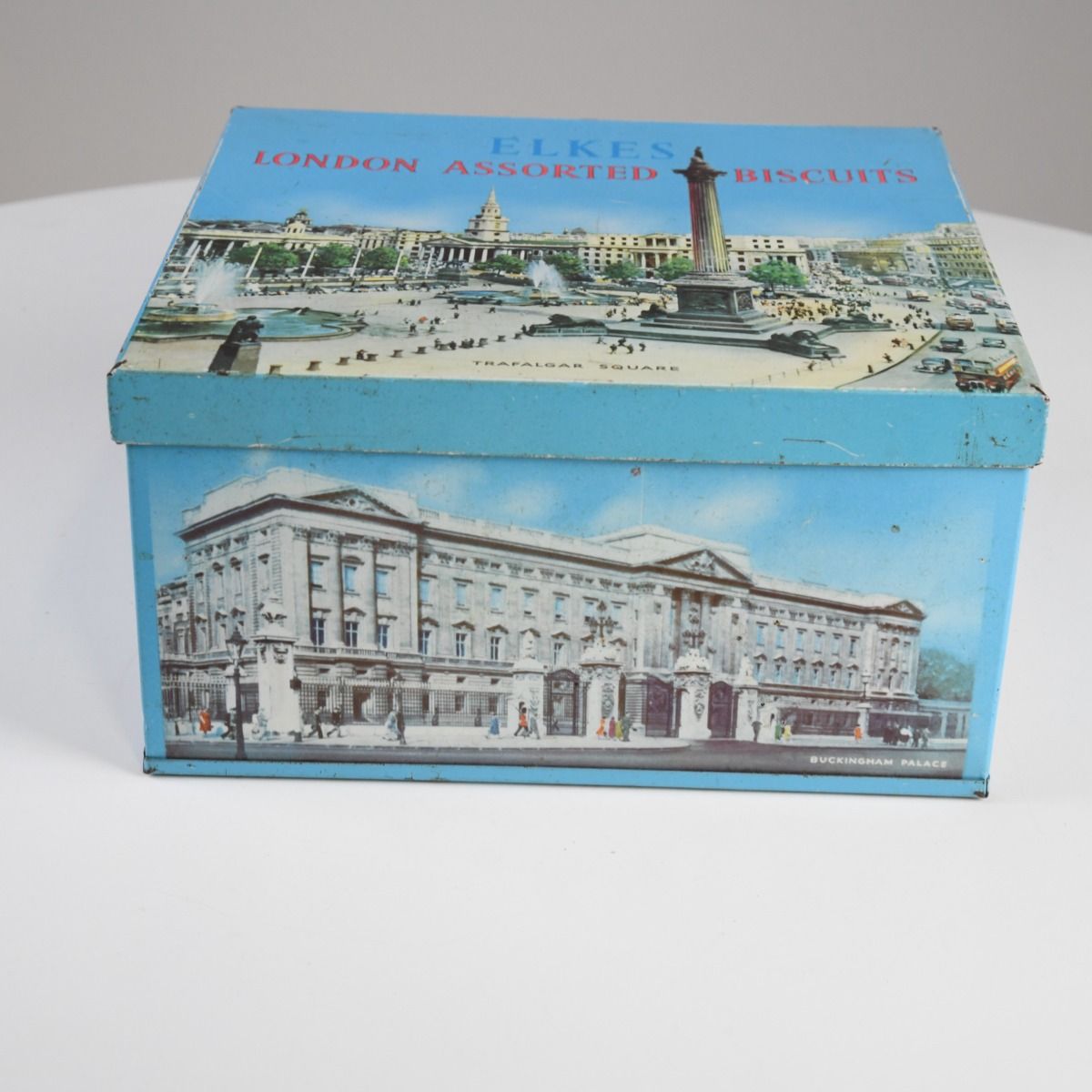 Vintage Elkes London Assorted Biscuits Tin