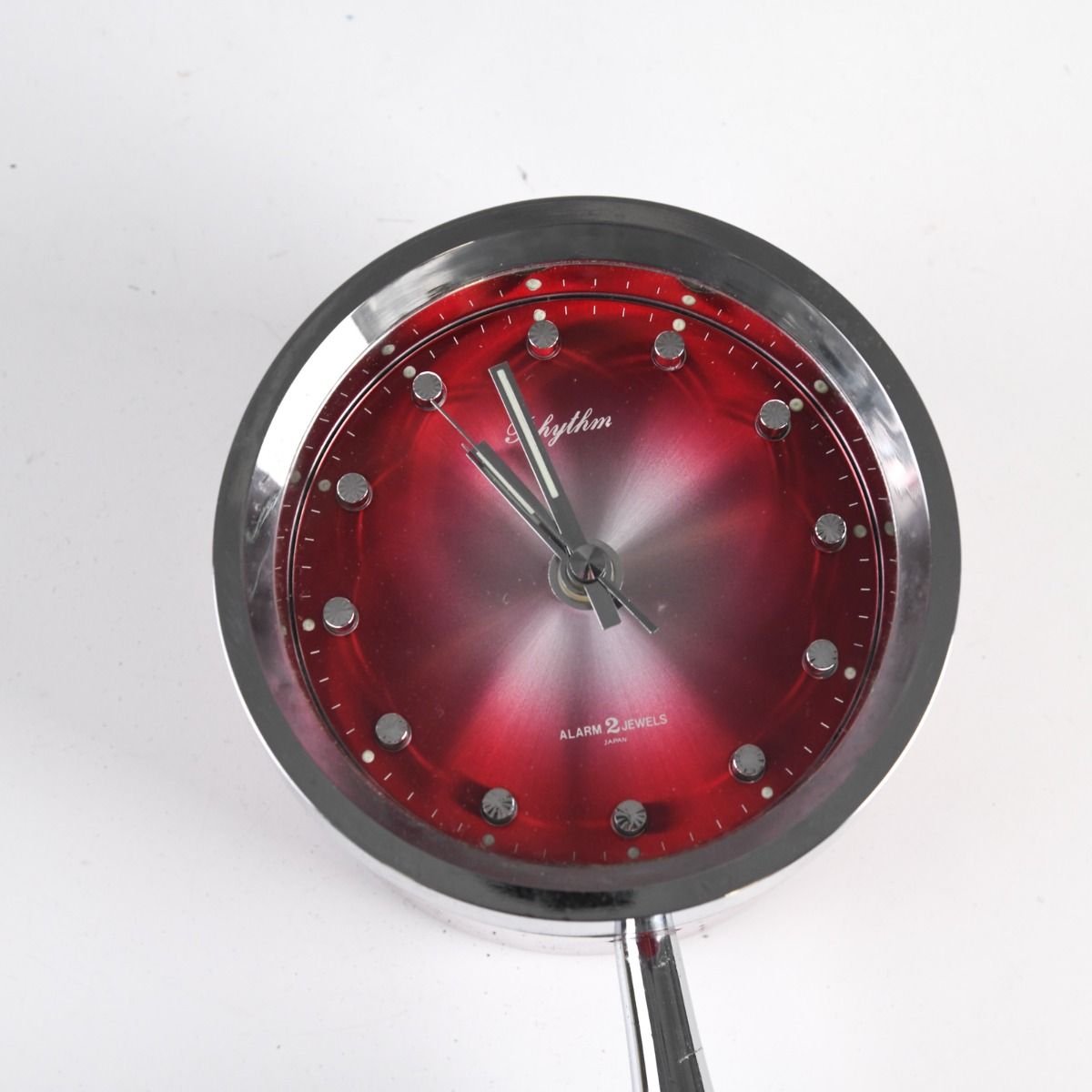 Vintage 1970s Rhythm Tulip Stem Alarm Clock