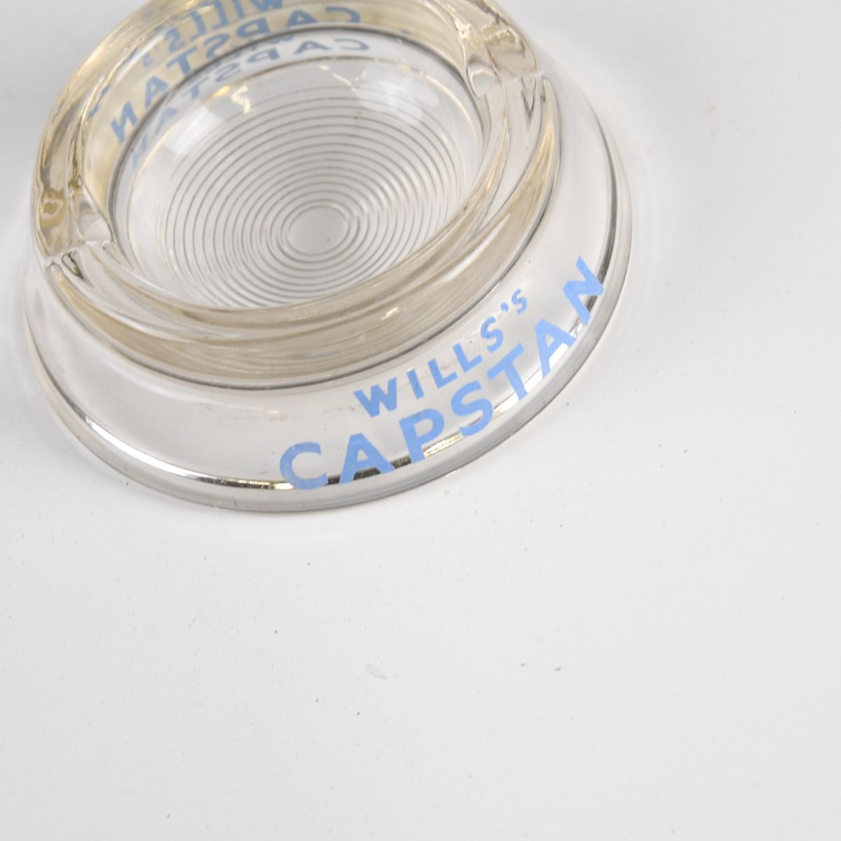 Vintage 1960s Will's Capstan Glass Ashtray