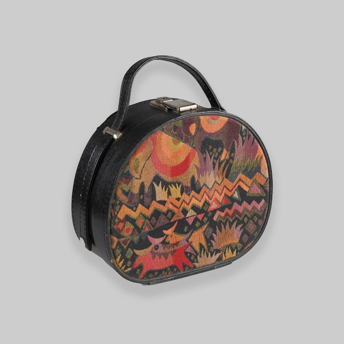 Vintage 1960s Decorative Ladies Vanity Luggage Travel Case