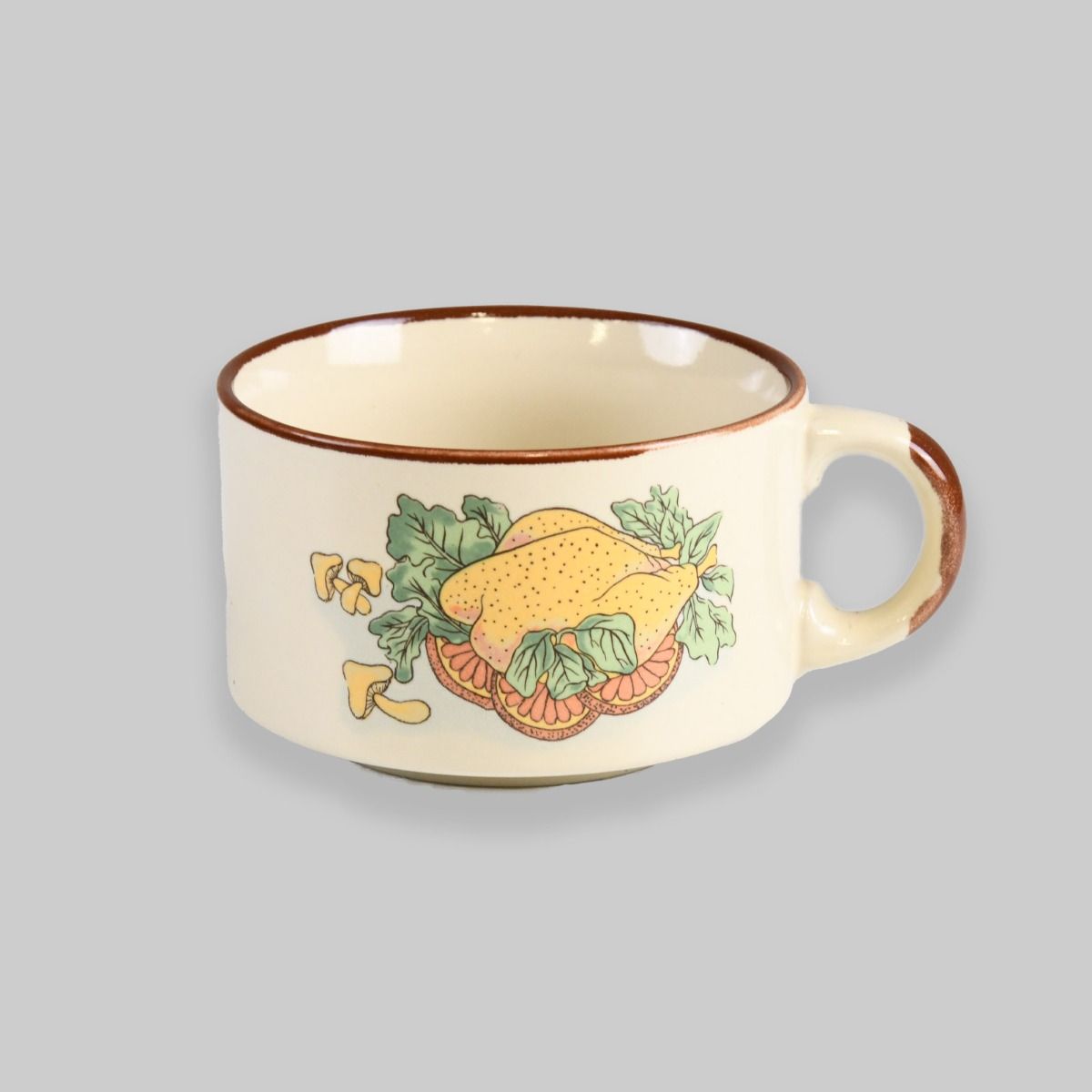 Vintage Chicken Soup Mug Bowl