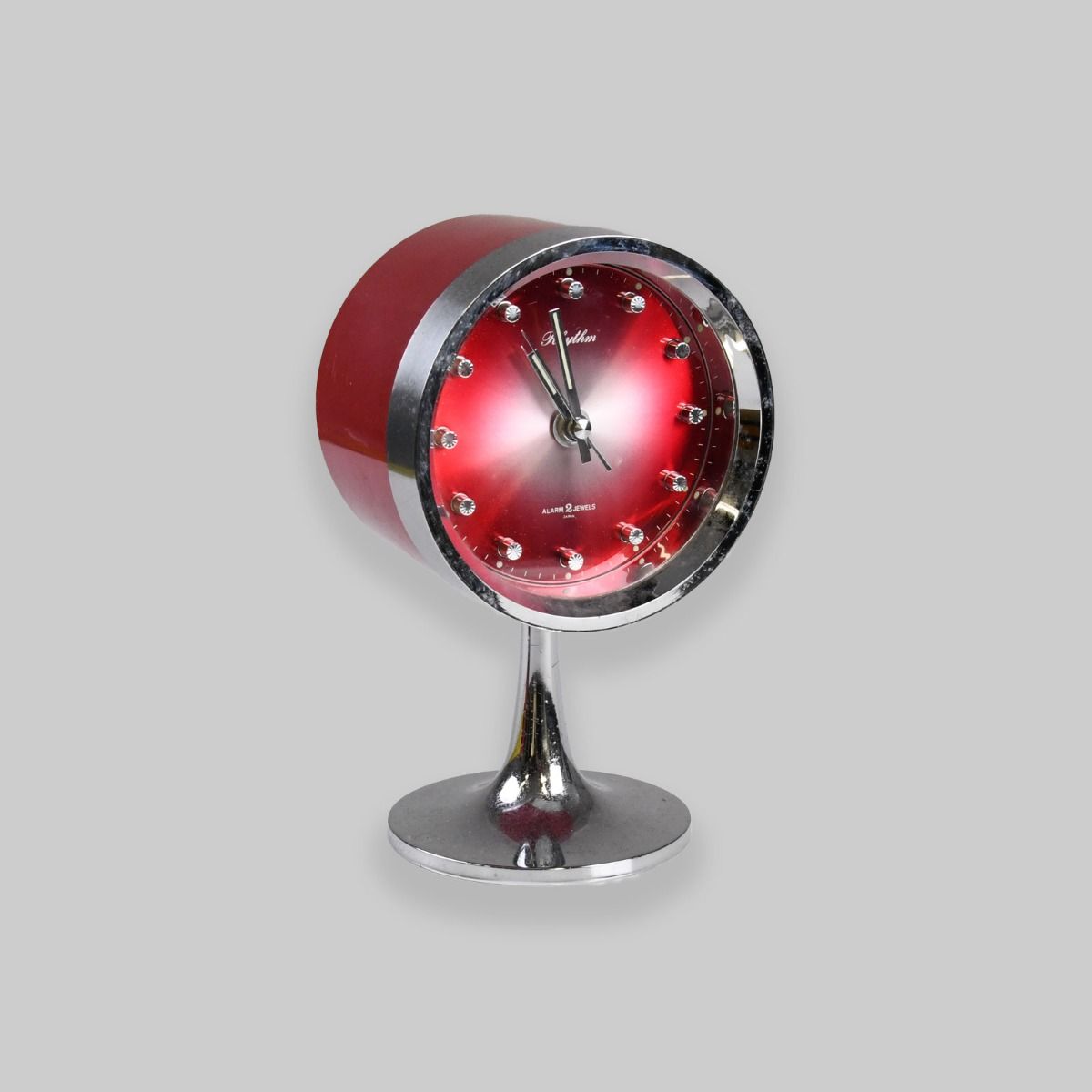 Vintage 1970s Rhythm Tulip Stem Alarm Clock