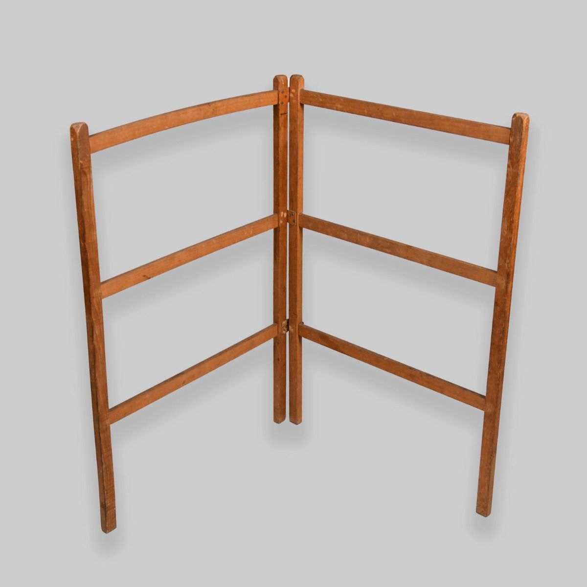 Vintage Wooden Clothes Maiden Horse Laundry Rack 