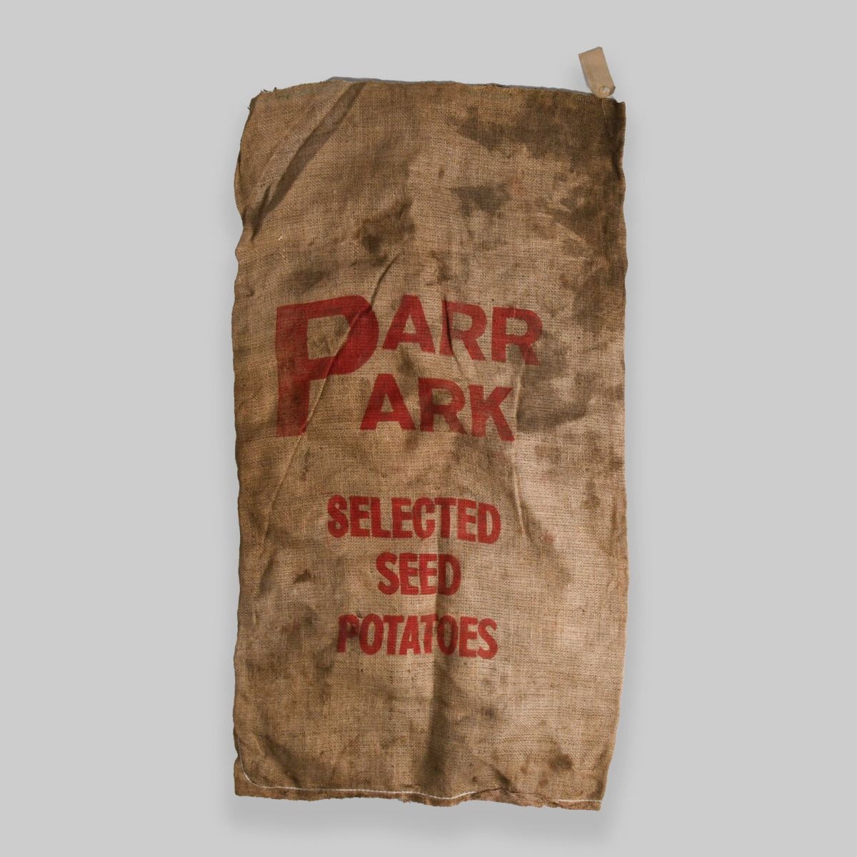 Vintage Hessian 'Parr Park' Potato Sack