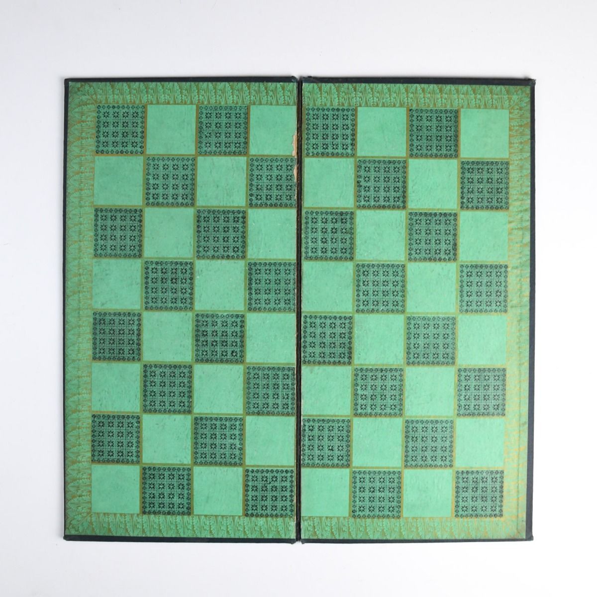 Vintage Early 1900s Chess & Draughts Board