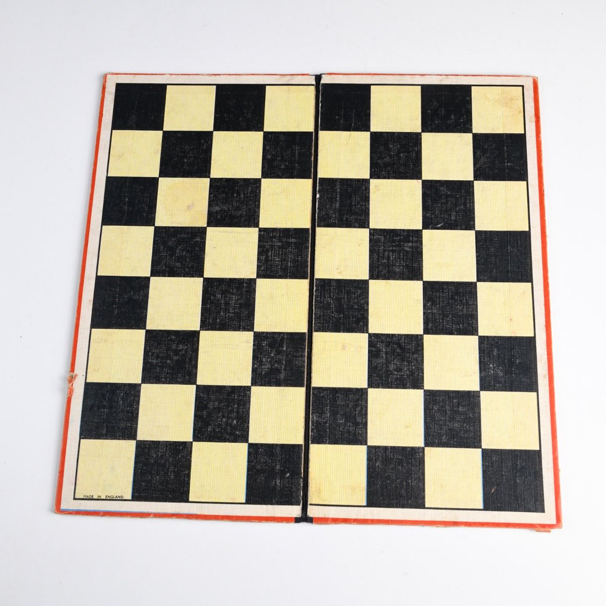 Vintage Mid Century Chess & Draughts Board