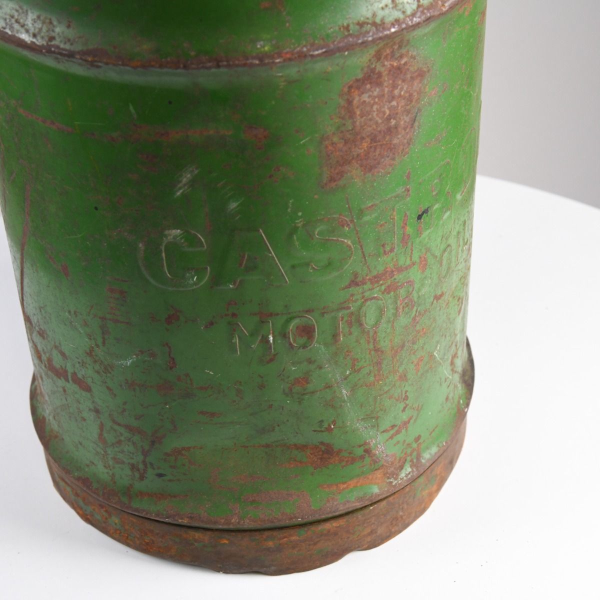 Vintage Large Green Castrol Motor Oil Can