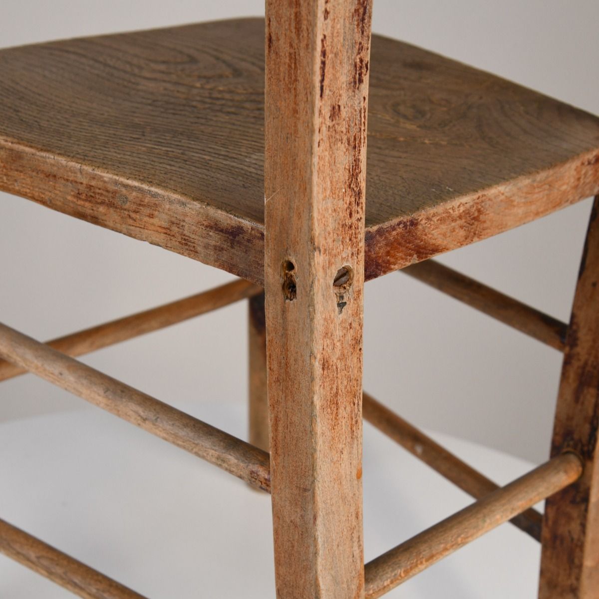 Vintage Mid Century Wooden School Chair