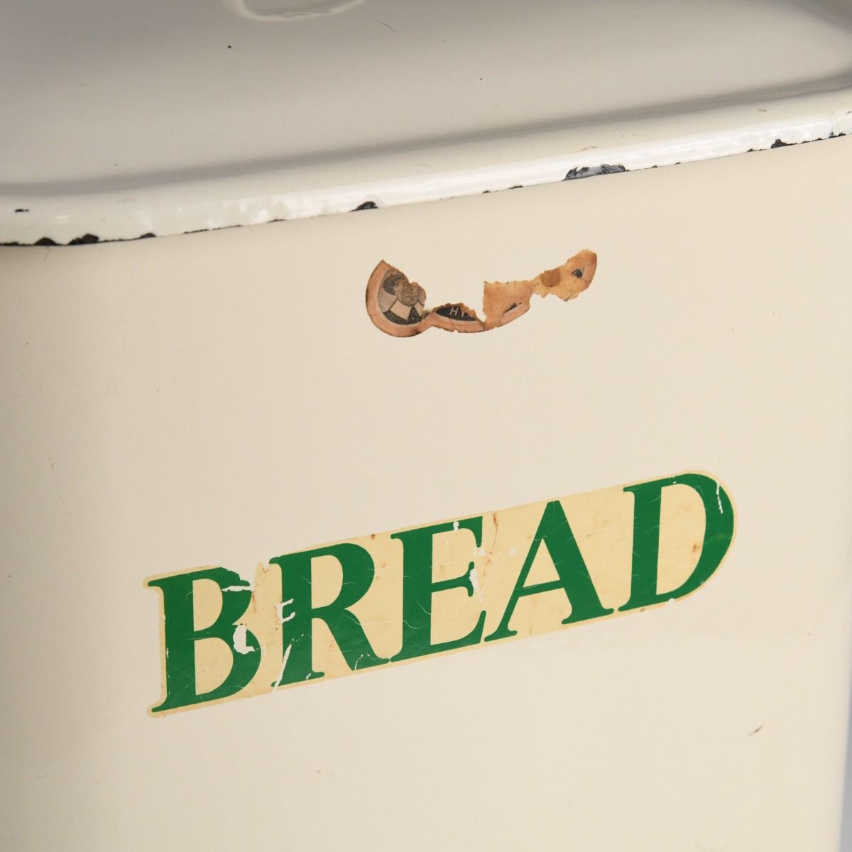 Vintage Mid Century Enamel Bread Bin