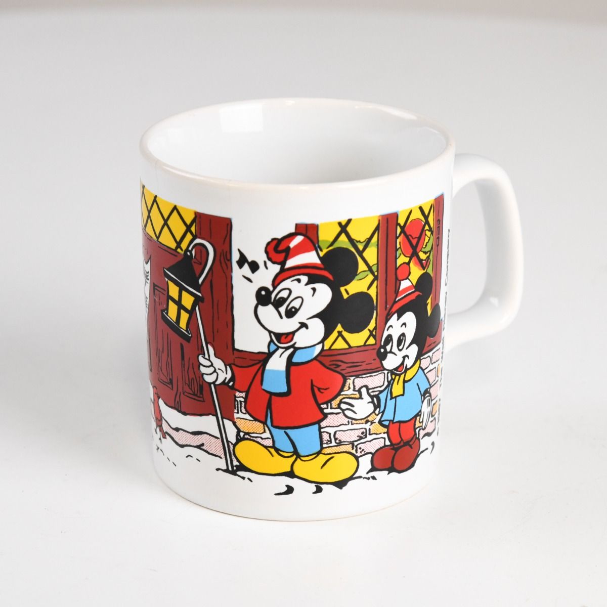 Vintage 1980s Disney Mickey Mouse Carol Singing Mug