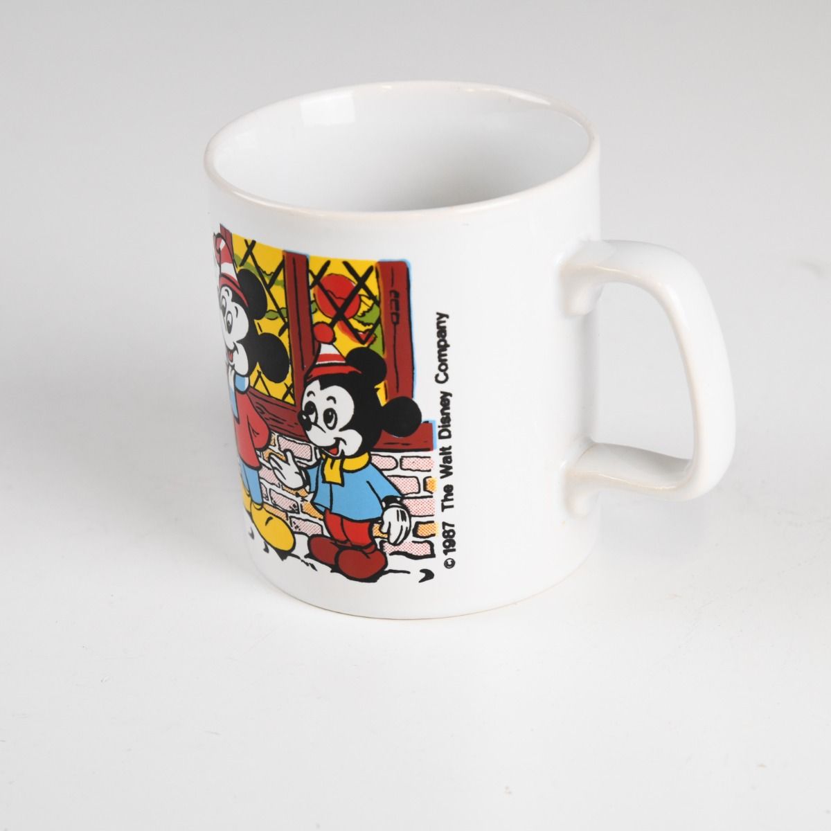 Vintage 1980s Disney Mickey Mouse Carol Singing Mug