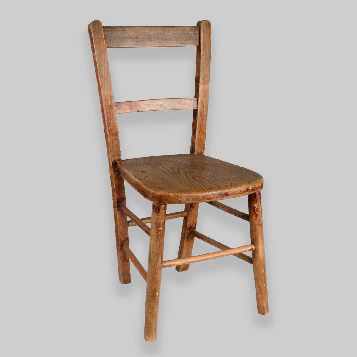 Vintage Mid Century Wooden School Chair