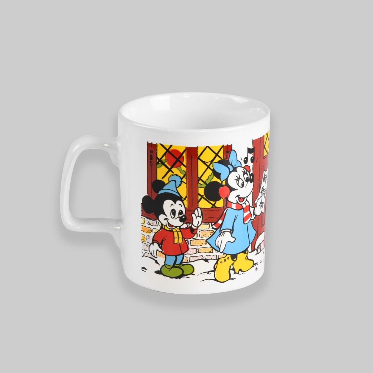 Vintage 1980s Disney Mickey Mouse Carol Singing Mug