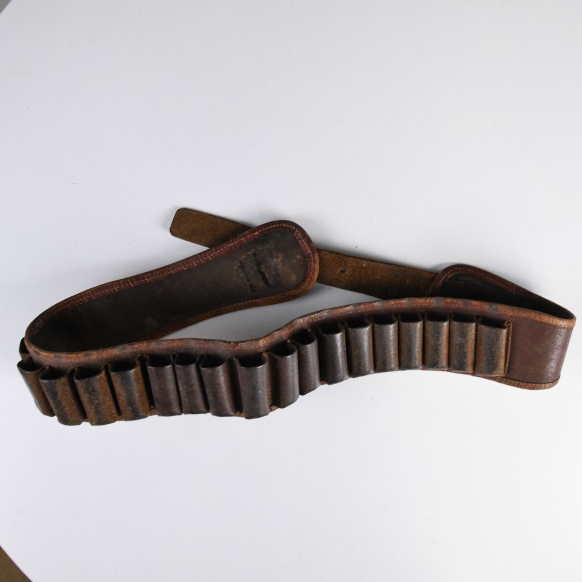 Vintage Leather Cartridge Hunting Belt