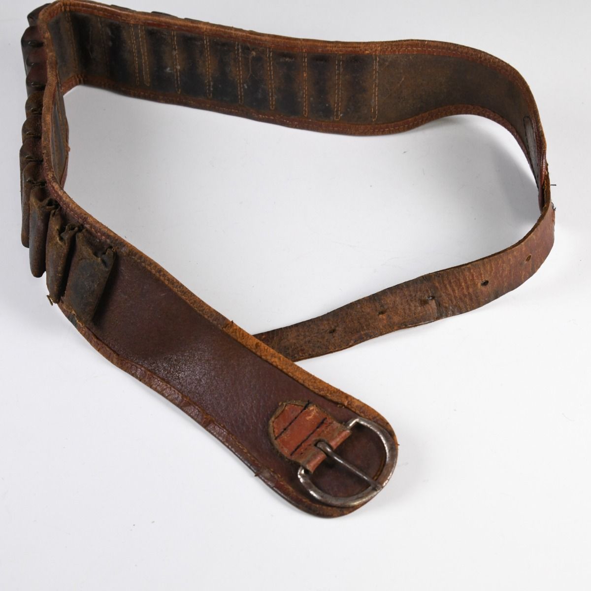 Vintage Leather Cartridge Hunting Belt