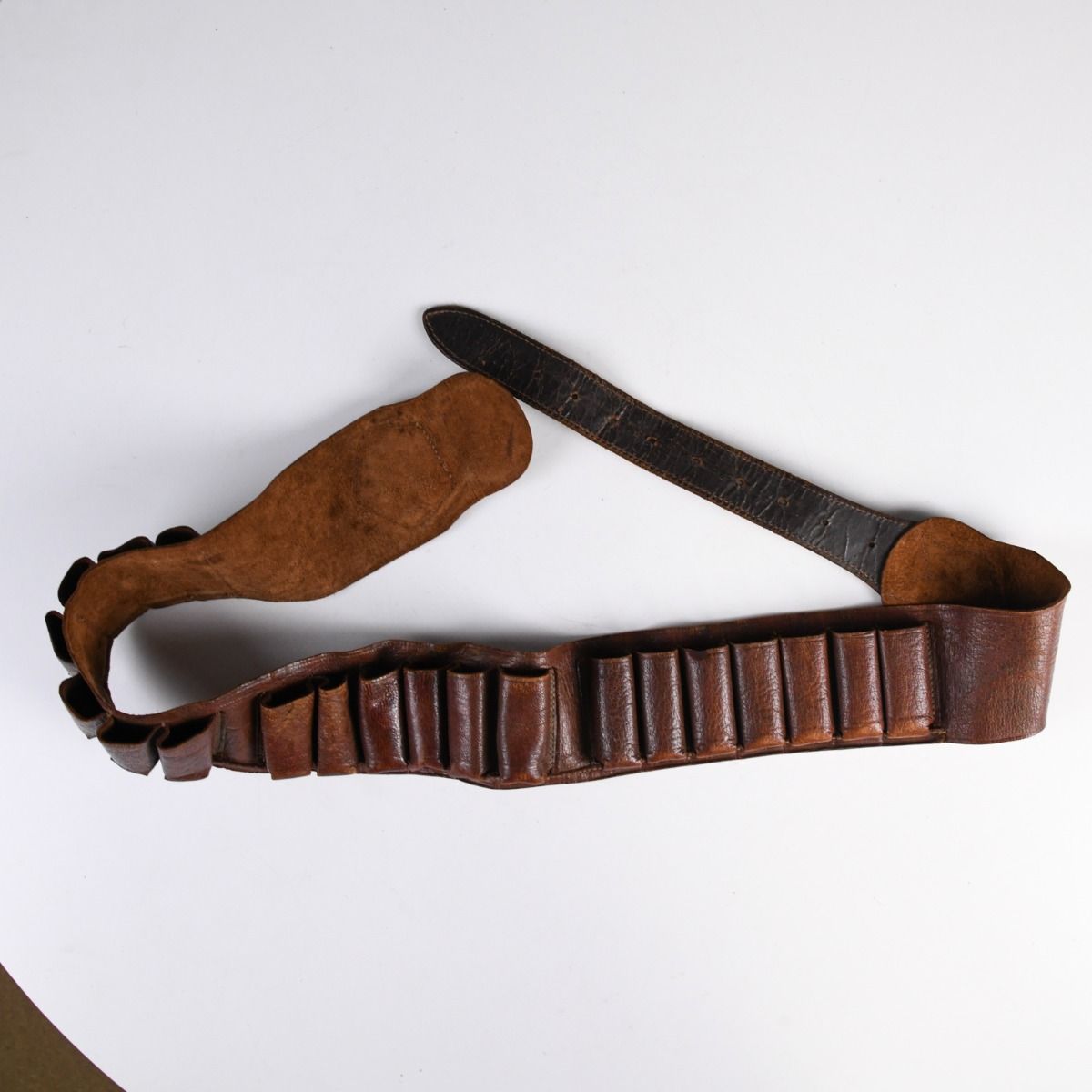 Vintage Leather Cartridge Hunting Belt