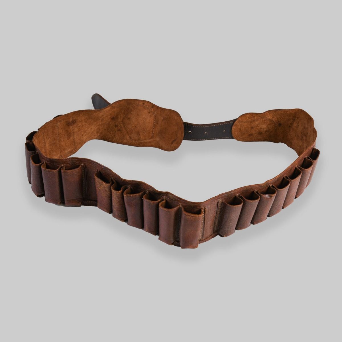 Vintage Leather Cartridge Hunting Belt
