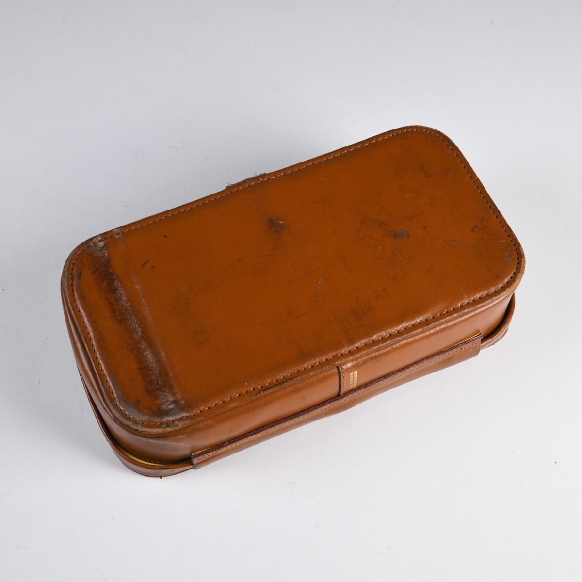 Vintage Leather Vanity Travel Case