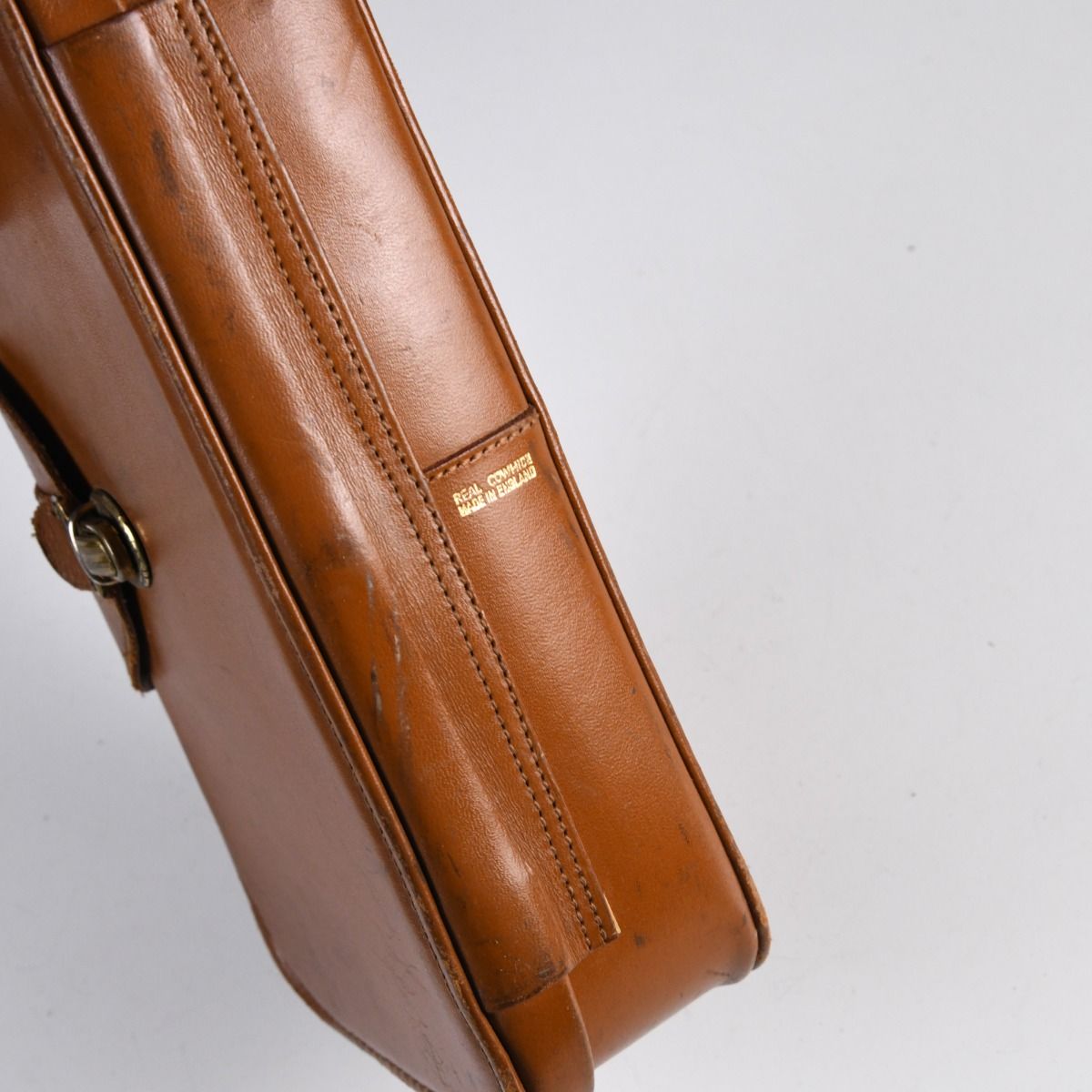 Vintage Leather Vanity Travel Case