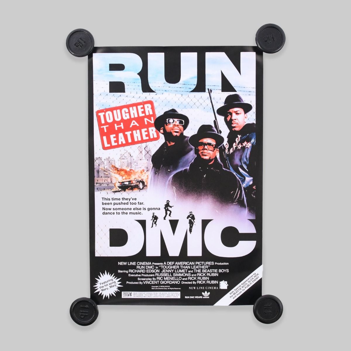 Run DMC Tougher Than Leather Poster A2