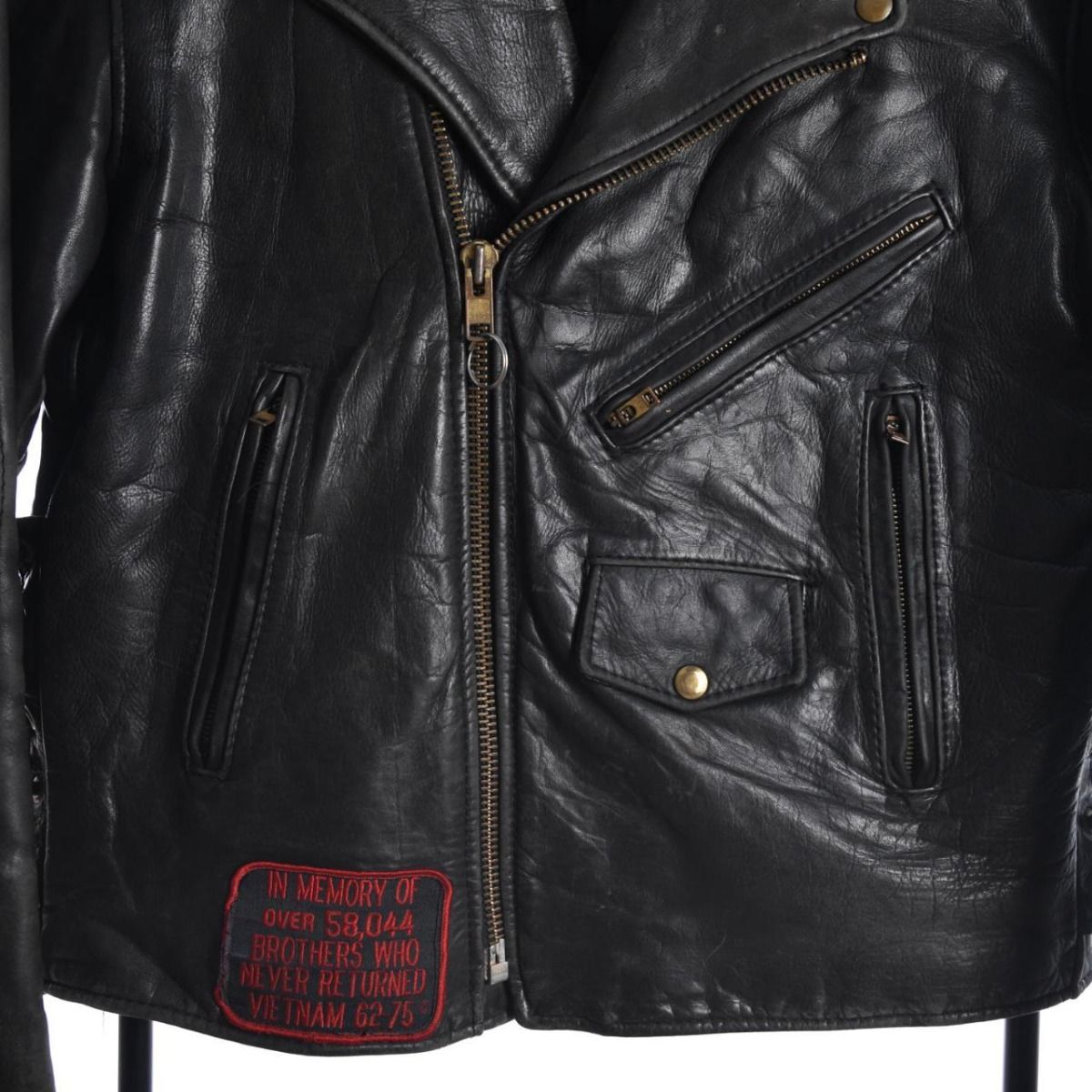 Harley Davidson 1990s Leather Biker Jacket