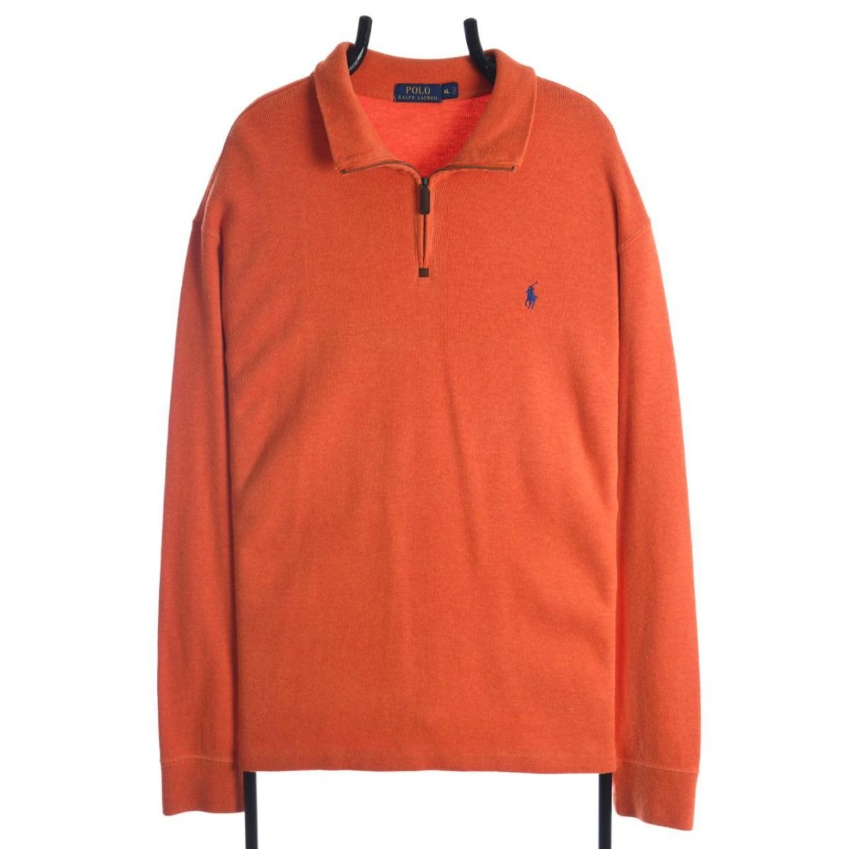 Ralph Lauren Quarter-Zip Orange Sweatshirt