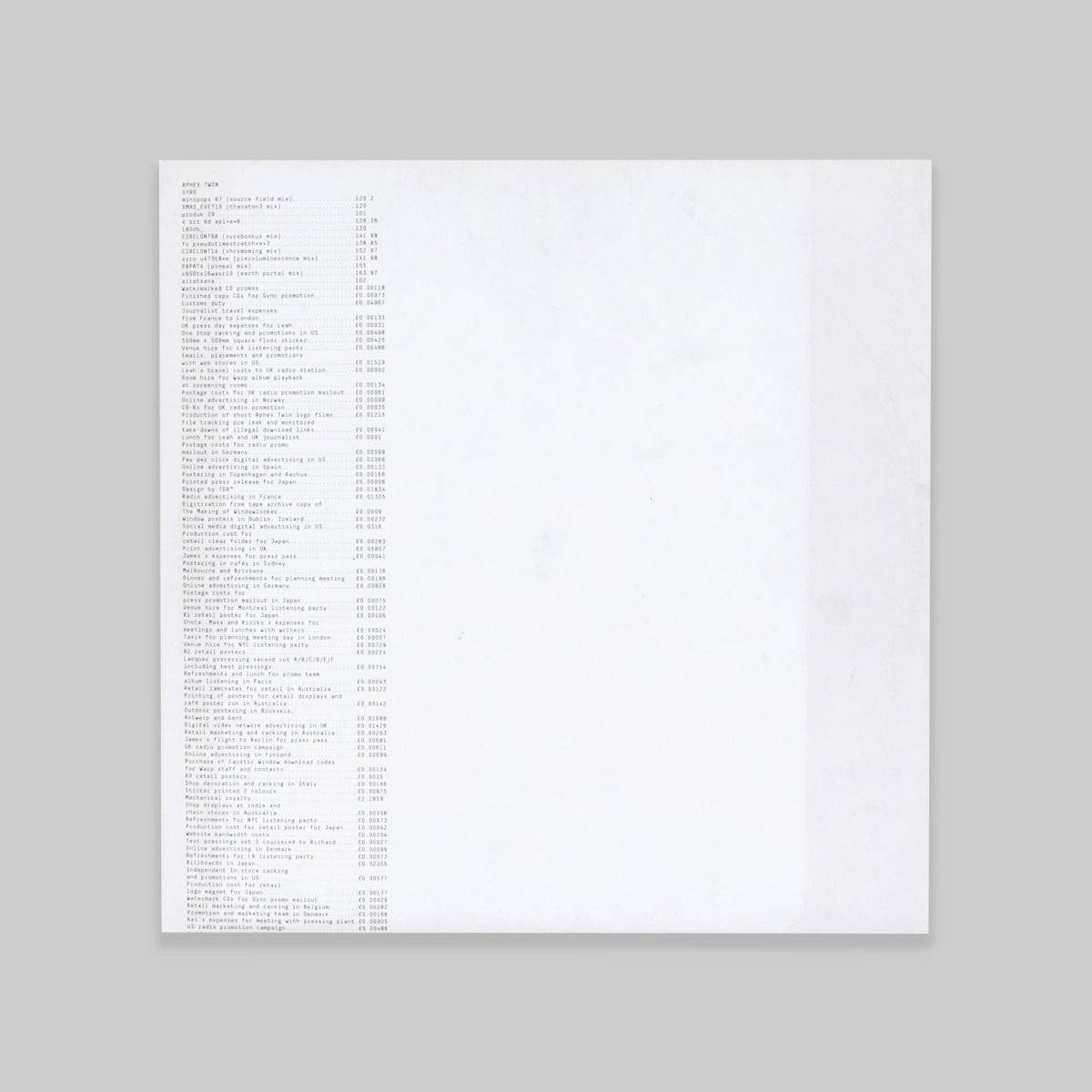 Aphex Twin – Syro 3x12" LP