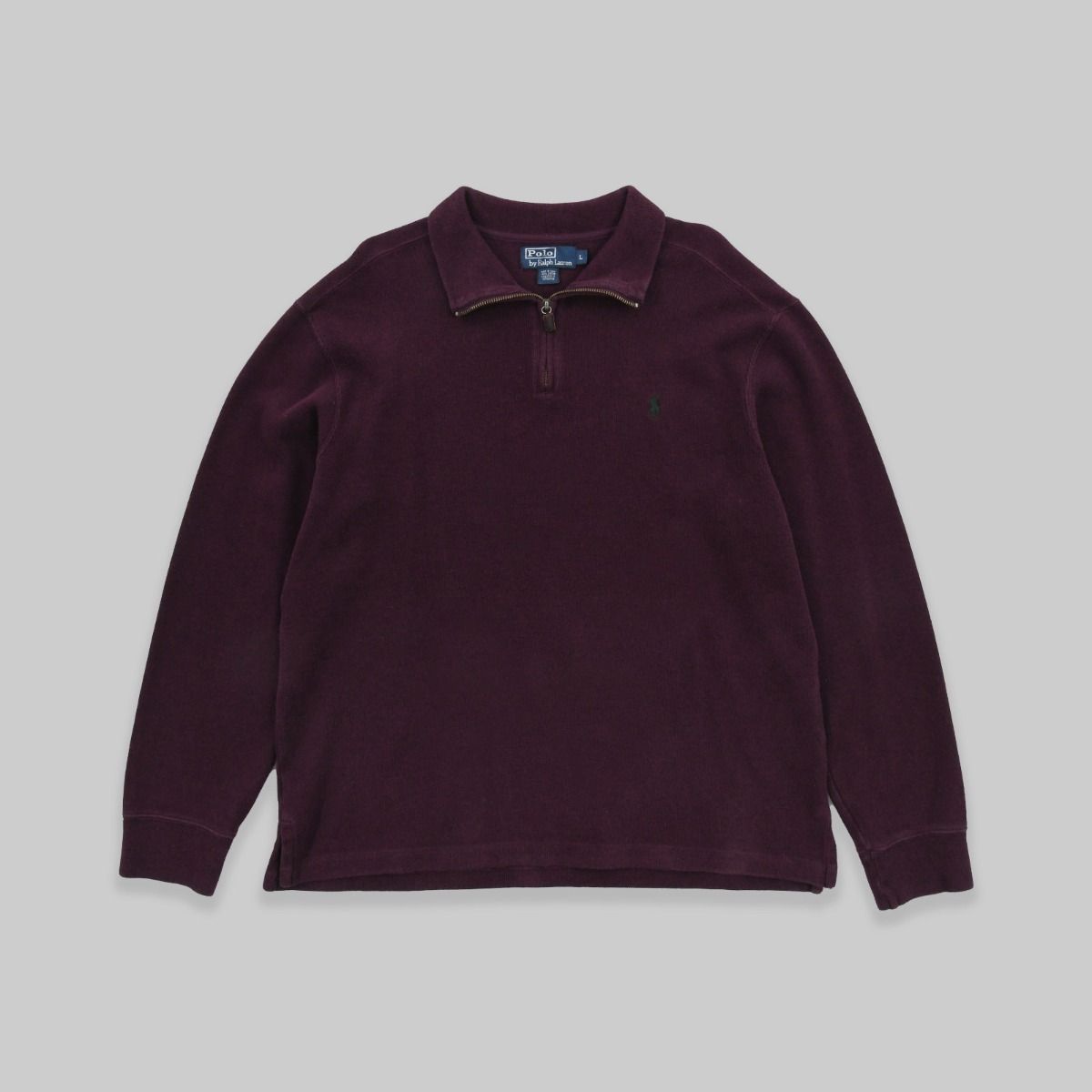 Ralph Lauren Quarter-Zip Purple Sweatshirt